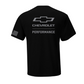 Chevrolet T-Shirt Chevy Performance Bowtie US Flag T-Shirt Schwarz