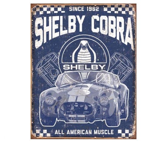 Shelby Blechschild "American Muscle" Vintage Sign