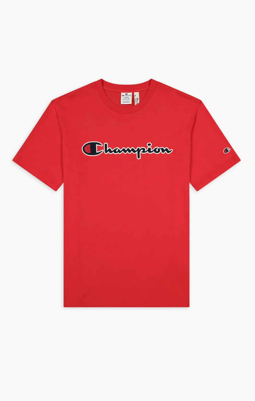 Champion T-Shirt mit Logo Schriftzug Rot 216473 – uscar-world