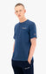 Champion T-Shirt mit kleinem Logo Schriftzug Dark Turquoise 216480