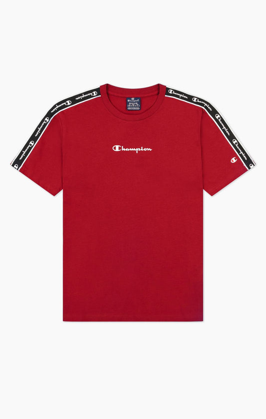 Champion T-Shirt mit Logo Bandeinsatz Dunkelrot 217834