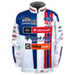 NASCAR Jacke Harrison Burton Ford Motorcraft Uniform Jacke Weiß/Blau