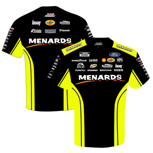NASCAR T-Shirt Ryan Blaney Team Penske Menards Sublimated Uniform T-Shirt Schwarz