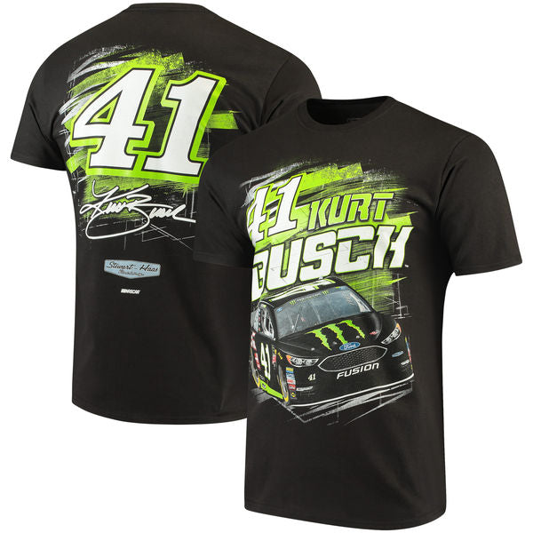 NASCAR T-Shirt Kurt Busch Monster T-Shirt Schwarz