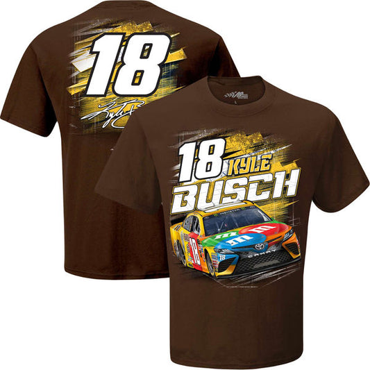 NASCAR T-Shirt Kyle Busch m&m's T-Shirt Braun