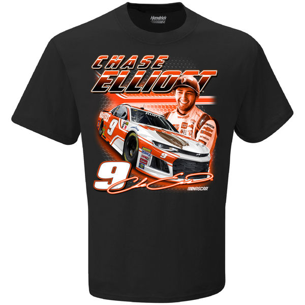 NASCAR T-Shirt Chase Elliott Hooters T-Shirt Schwarz